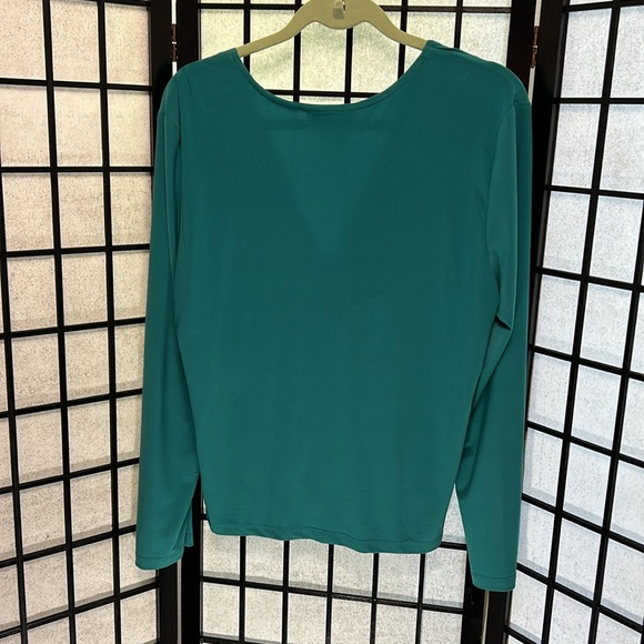 Mr Max Ruched Blouse, NWOT, Teal, SZ: XL - Picture 5 of 7